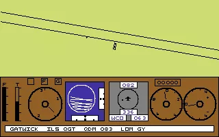 747 Commodore 64 Attempting to land at Gatwick.
