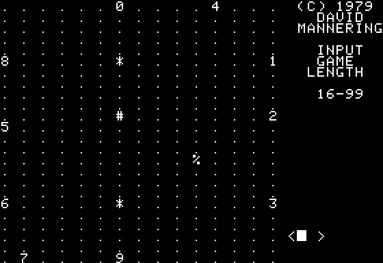 Air Traffic Controller Apple II Game start.