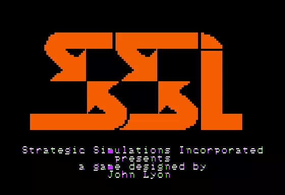 Computer Napoleonics: The Battle of Waterloo Apple II SSI&#x27;s title screen.