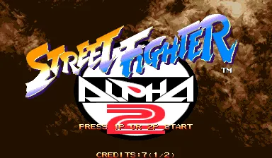 Street Fighter Alpha 2 Arcade Title screen