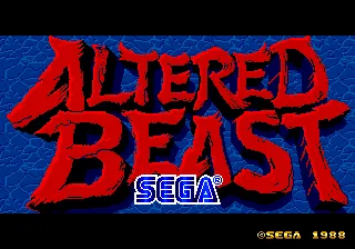 Title screen (English, "Altered Beast")