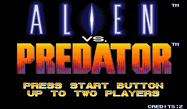 Alien vs. Predator Arcade Title screen