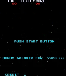 Galaxian Arcade Push start button