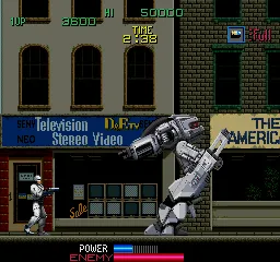 RoboCop Arcade ED-209 as an end of level boss.