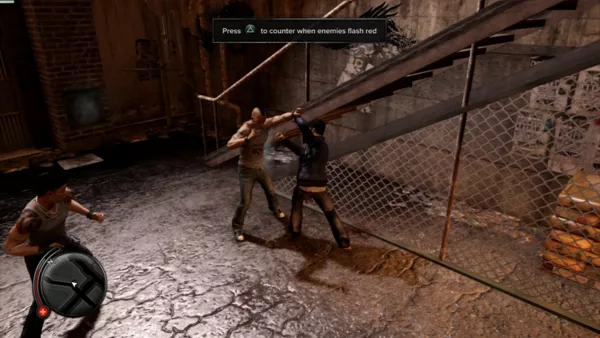 Sleeping Dogs PlayStation 3 Learning how to guard yourself and perform a counter-punch.