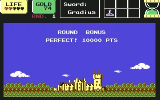 Wonder Boy in Monster Land Commodore 64 Round Complete