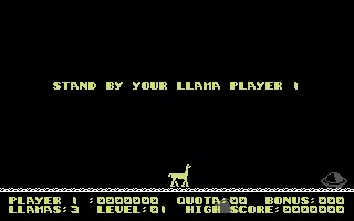 Metagalactic Llamas: Battle at the Edge of Time  Commodore 64 Ready Player 1.