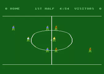 RealSports Soccer Atari 5200 Beginning a game