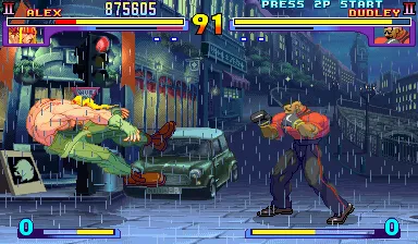Street Fighter III: New Generation Arcade Fight in rain