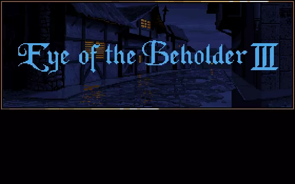 Eye of the Beholder III: Assault on Myth Drannor DOS Title screen