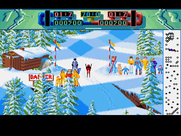 Professional Ski Simulator Amiga In Game
