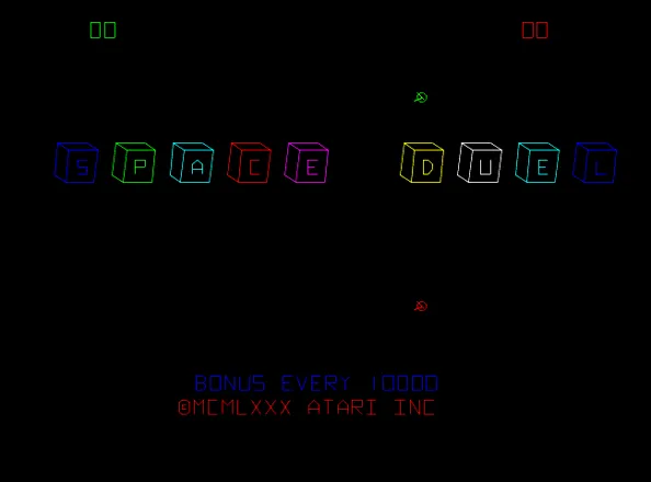 Space Duel Arcade Title screen