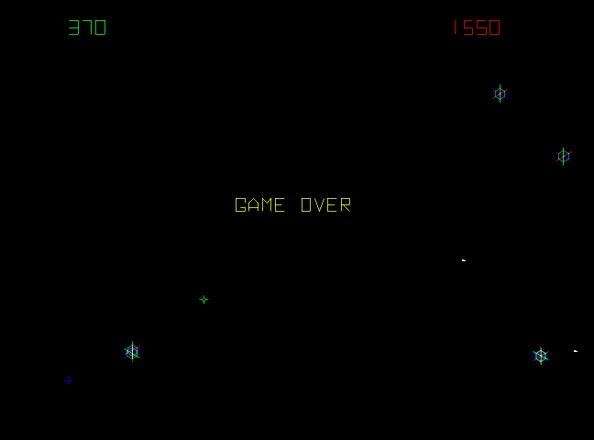 Space Duel Arcade Game over