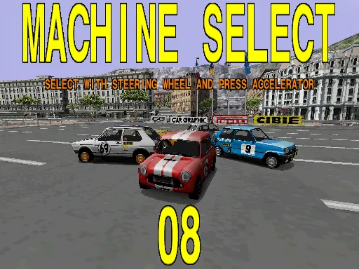 GTI Club: Rally C&#xF4;te d&#x27;Azur Arcade Select your car.