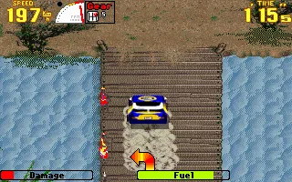 Deadly Racer DOS Crossing the river