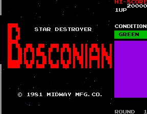 Bosconian Arcade Title screen