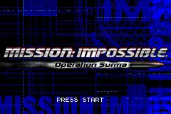 Mission: Impossible - Operation Surma Game Boy Advance Welcome to the game