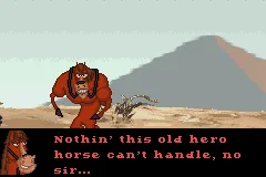 Disney&#x27;s Home on the Range Game Boy Advance Pretty strong for a horse...