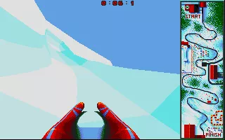 Winter Supersports 92 Atari ST Luge plays like Bobsleight, but it&#x27;s with feet