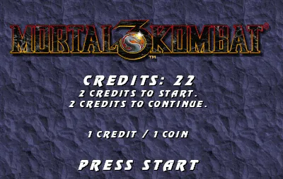 Mortal Kombat 3 Arcade Title screen