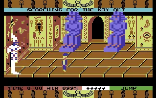 Entombed Commodore 64 Start of your attempt to escape.