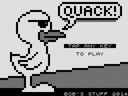Quack! ZX81 Title screen