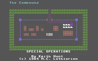Special Operations Commodore 64 Title Screen.