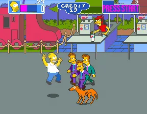 The Simpsons Arcade Angry Homer