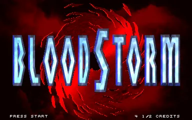 BloodStorm Arcade Title Screen.