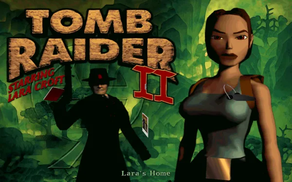 Tomb Raider II Macintosh The main menu.