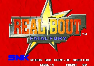 Real Bout Fatal Fury Arcade Title Screen.