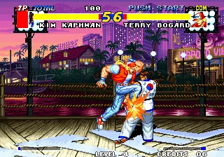 Real Bout Fatal Fury Arcade Knee to the head.
