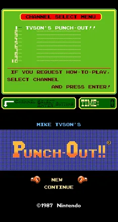 Mike Tyson&#x27;s Punch-Out!! Arcade Title screen