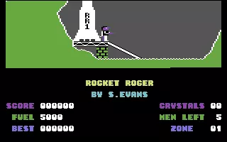 Rocket Roger Commodore 64 Let&#x27;s explore the planet.