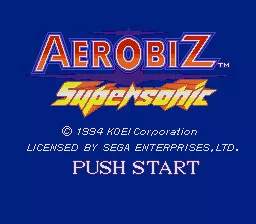Aerobiz Supersonic Genesis Title Screen