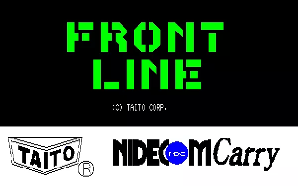 Front Line Sharp X1 Title screen