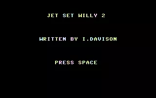 Jet Set Willy II: The Final Frontier Commodore 16, Plus/4 Title Screen.