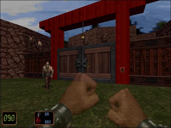 Shadow Warrior DOS 3Dfx version - transparency effect when using the Smoke Bomb.