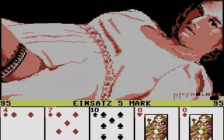 Strip Poker: A Sizzling Game of Chance Commodore 16, Plus/4 You have two queens.