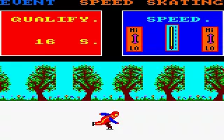 Alpine Games Amstrad CPC Skate as fast as you can.