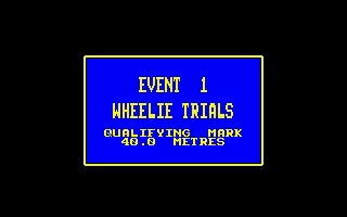 BMX Freestyle Amstrad CPC Wheelie trials