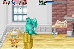 Disney&#x2022;Pixar Monsters, Inc. Game Boy Advance Complete a level and get a wave