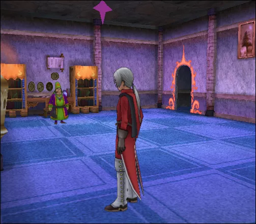 Dragon Quest VIII: Journey of the Cursed King PlayStation 2 Visiting a rich person&#x27;s house. Very individualized environment!