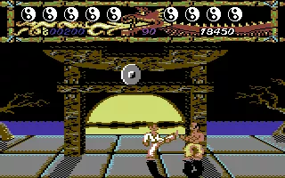 Kick Box Vigilante Commodore 64 High kick.