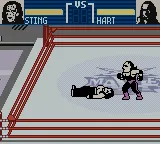 WCW Mayhem Game Boy Color Knocked down.