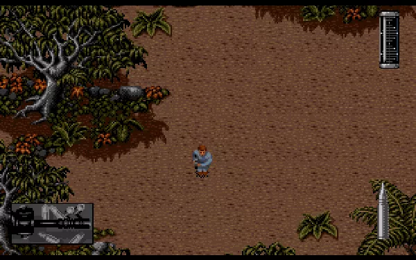 Jurassic Park Amiga Got a machine gun