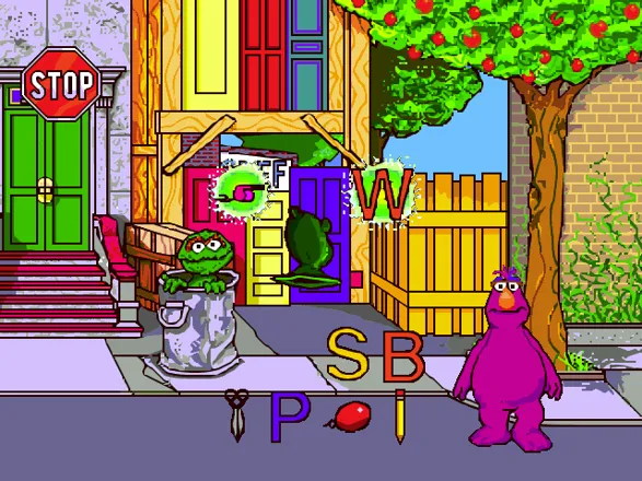 Sesame Street: Letters Windows The Grinch&#x27;s Trash Bag game. Very simple game, match the item to it&#x27;s first letter. 
