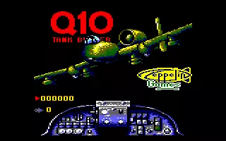 Q10 Tankbuster Amstrad CPC Title Screen.