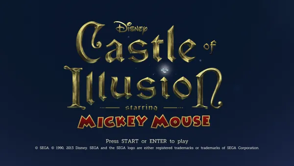 Castle of Illusion Starring Mickey Mouse Windows Title screen
