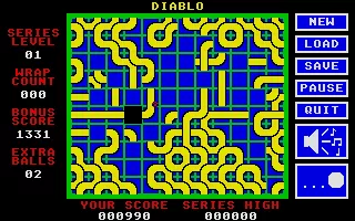 Diablo Atari ST As the ball processes through the level, the passed ways are removed, making everything a bit more clear